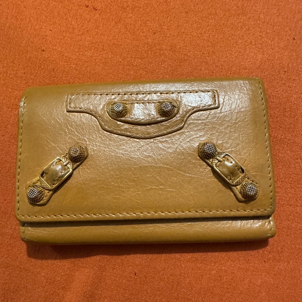Balenciaga Tan Key Holder